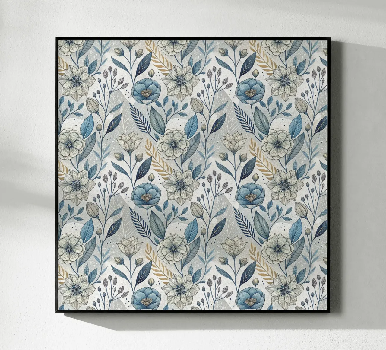 Motif floral boho plexiglas de Pantheon Studio