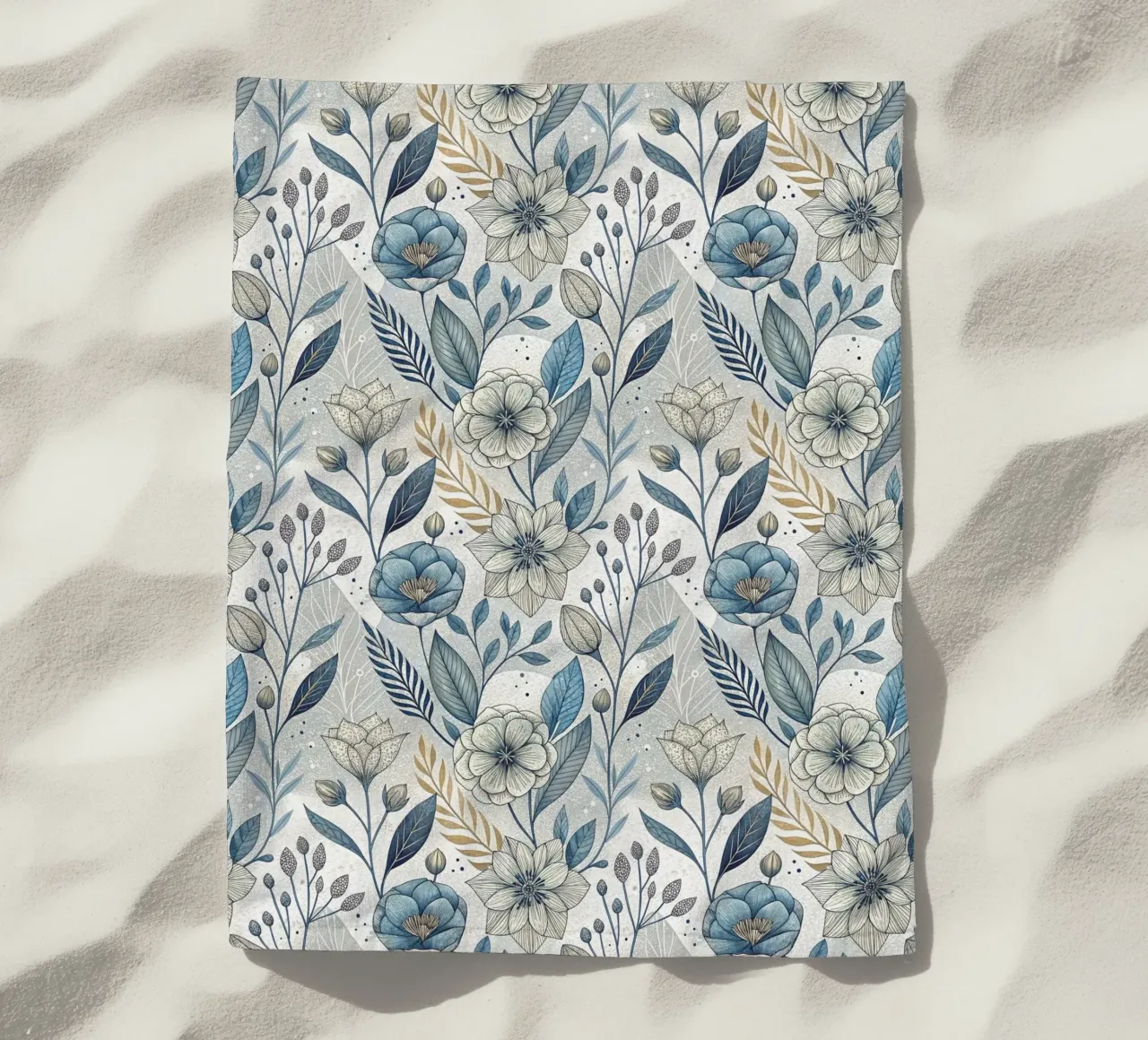 Motivo floreale Boho telo mare da Pantheon Studio