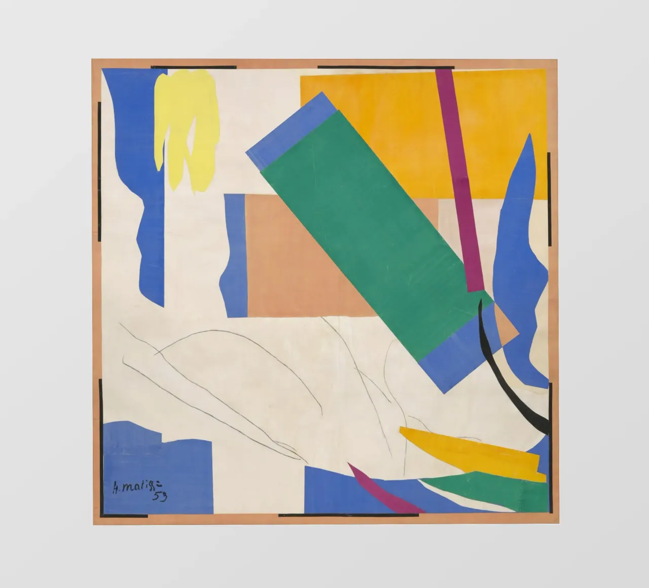 Matisse Memory of Oceania, 1952–1953 telo in pvc da MinaHome