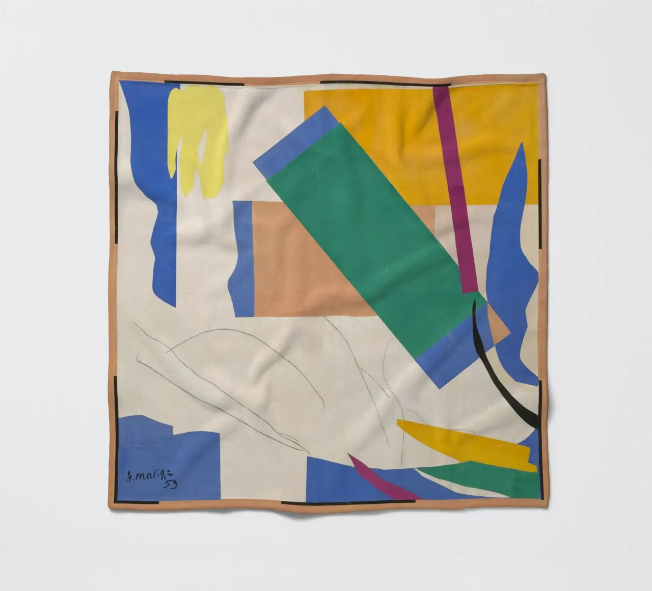 Matisse Memory of Oceania, 1952–1953 coperta in pile da MinaHome