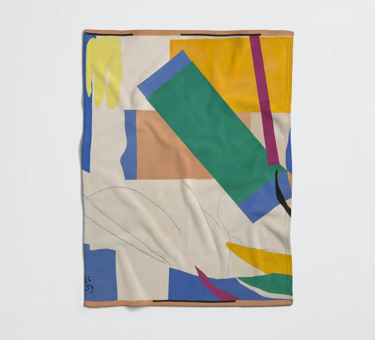 Matisse Memory of Oceania, 1952–1953 coperta in pile da MinaHome