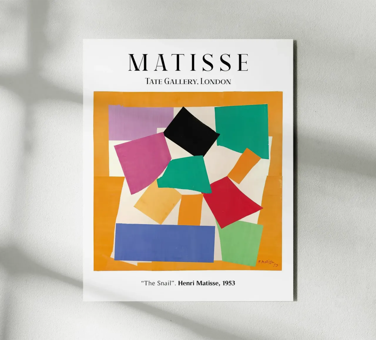 Matisse La lumaca 1953 alluminio dibond da MinaHome
