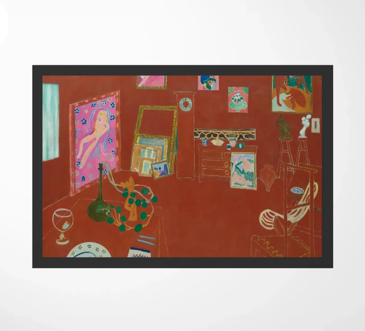 Matisse Lo studio rosso, 1911 zerbino da MinaHome