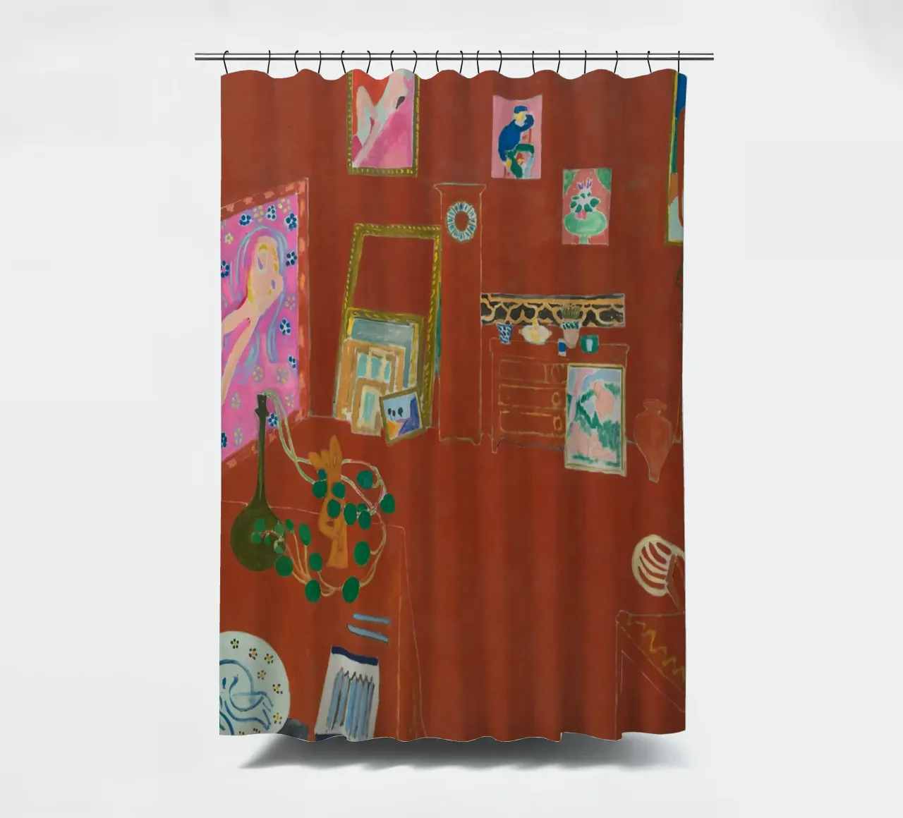 Matisse Lo studio rosso, 1911 tenda da doccia da MinaHome