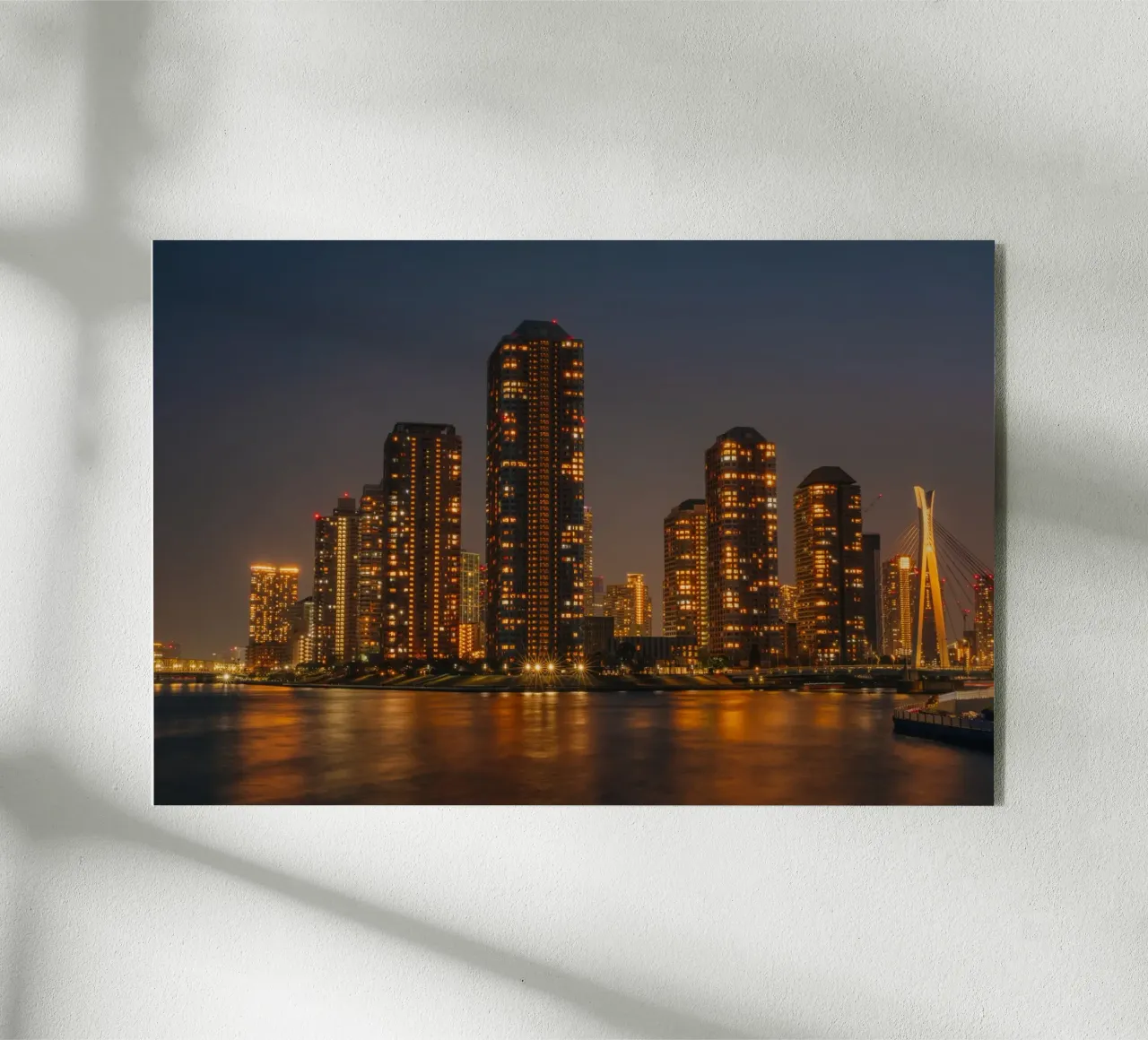 Skyline di Tokyo di notte plexiglass da Marcel Bisig