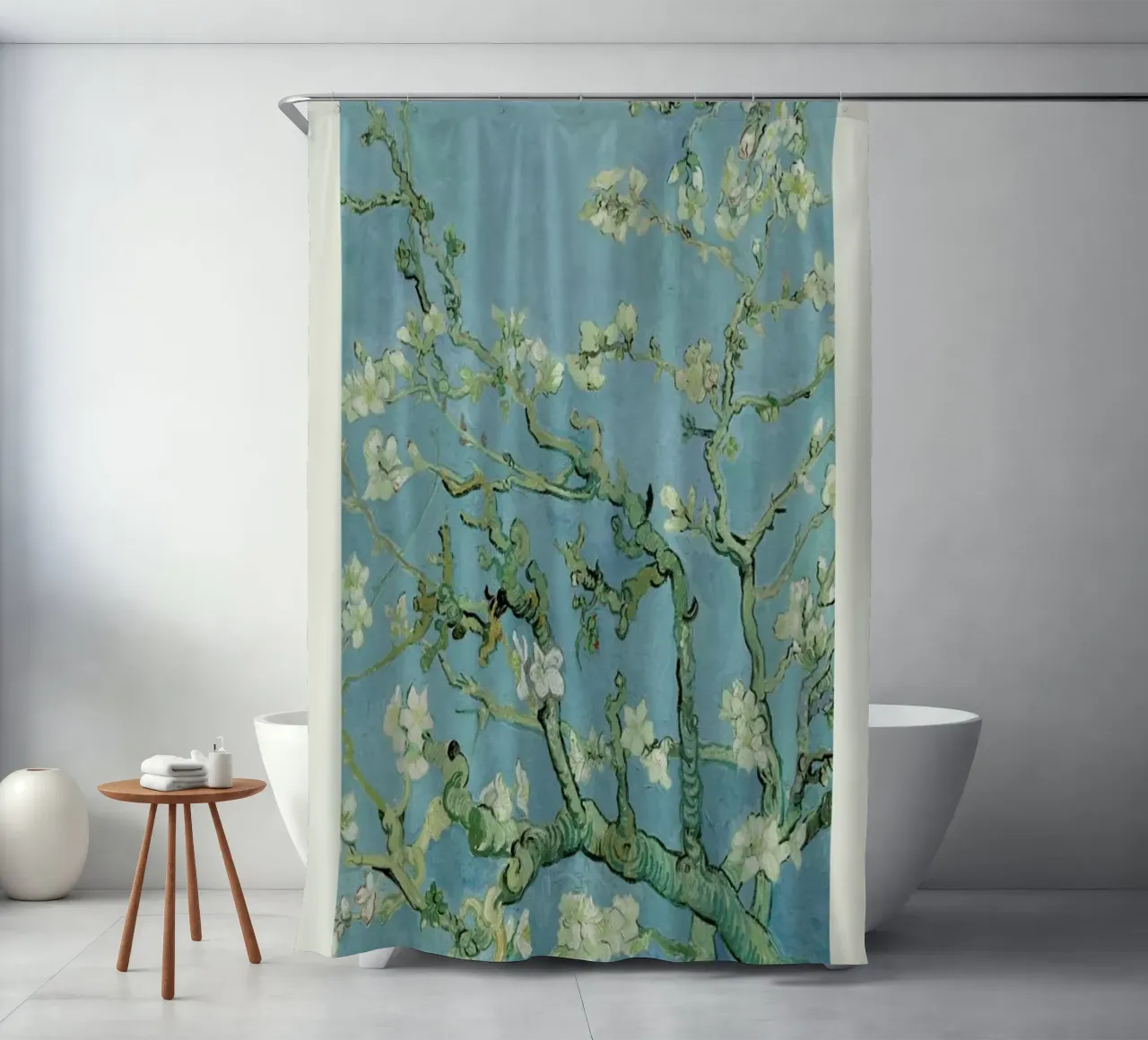 van Gogh - Almond Blossom shower curtain by Vintage by JUNIQE
