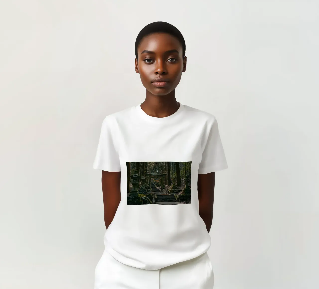 Forest Shrine in Kyushu, Japan t-shirt by Marcel Bisig