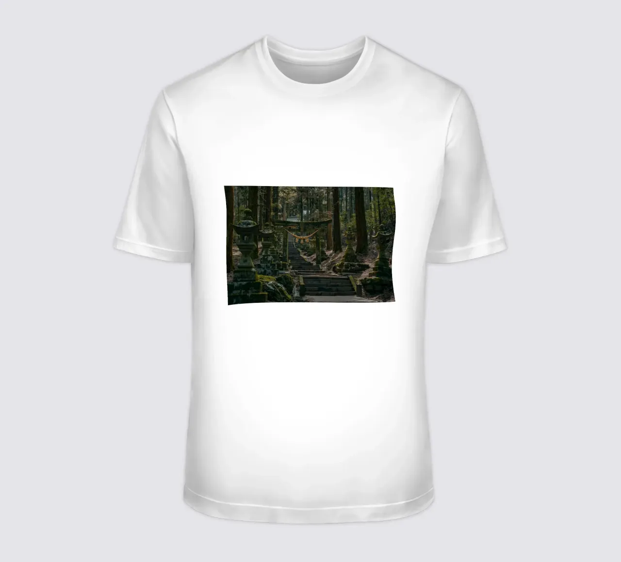 Forest Shrine in Kyushu, Japan t-shirt by Marcel Bisig