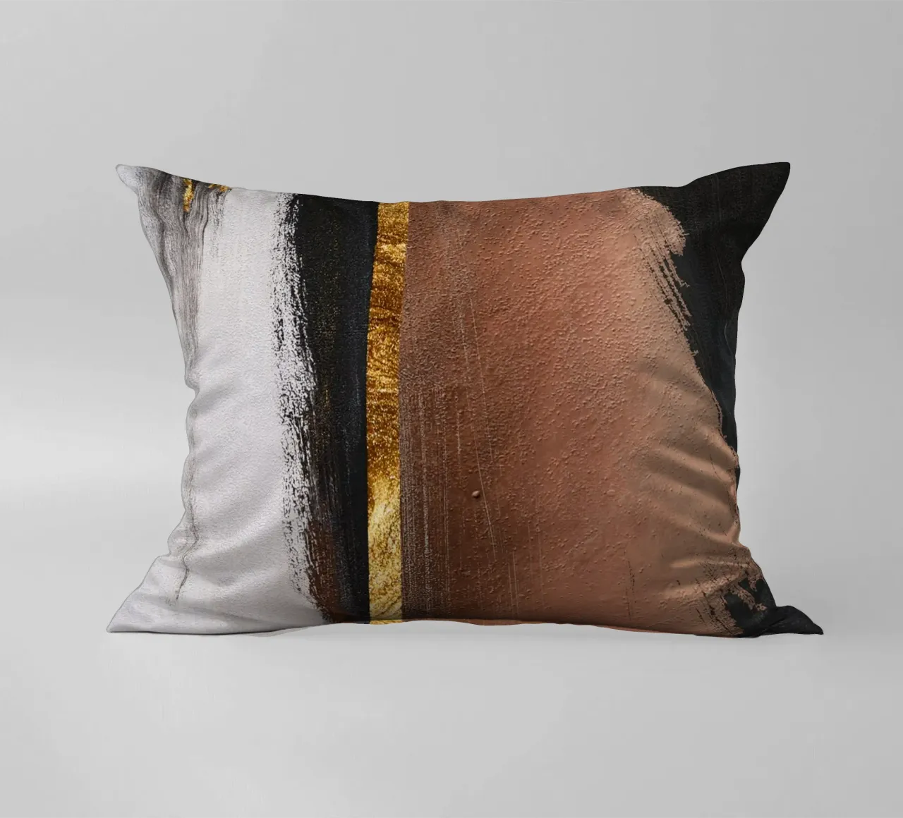 abstract art red and black cuscino da ramosashop