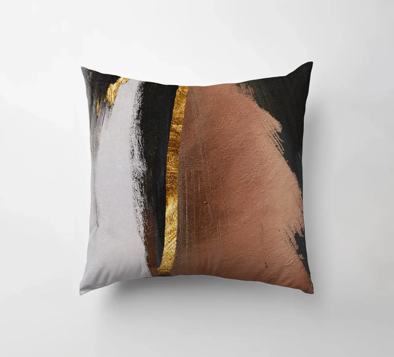abstract art red and black cuscino da ramosashop