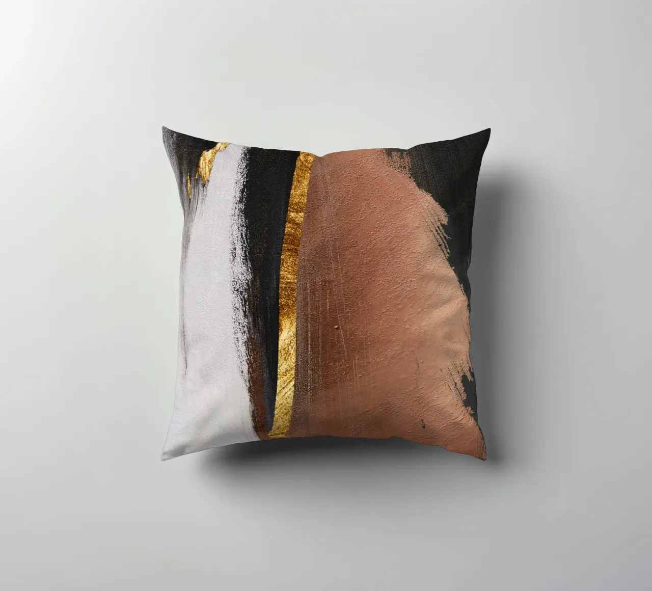 abstract art red and black cuscino da ramosashop