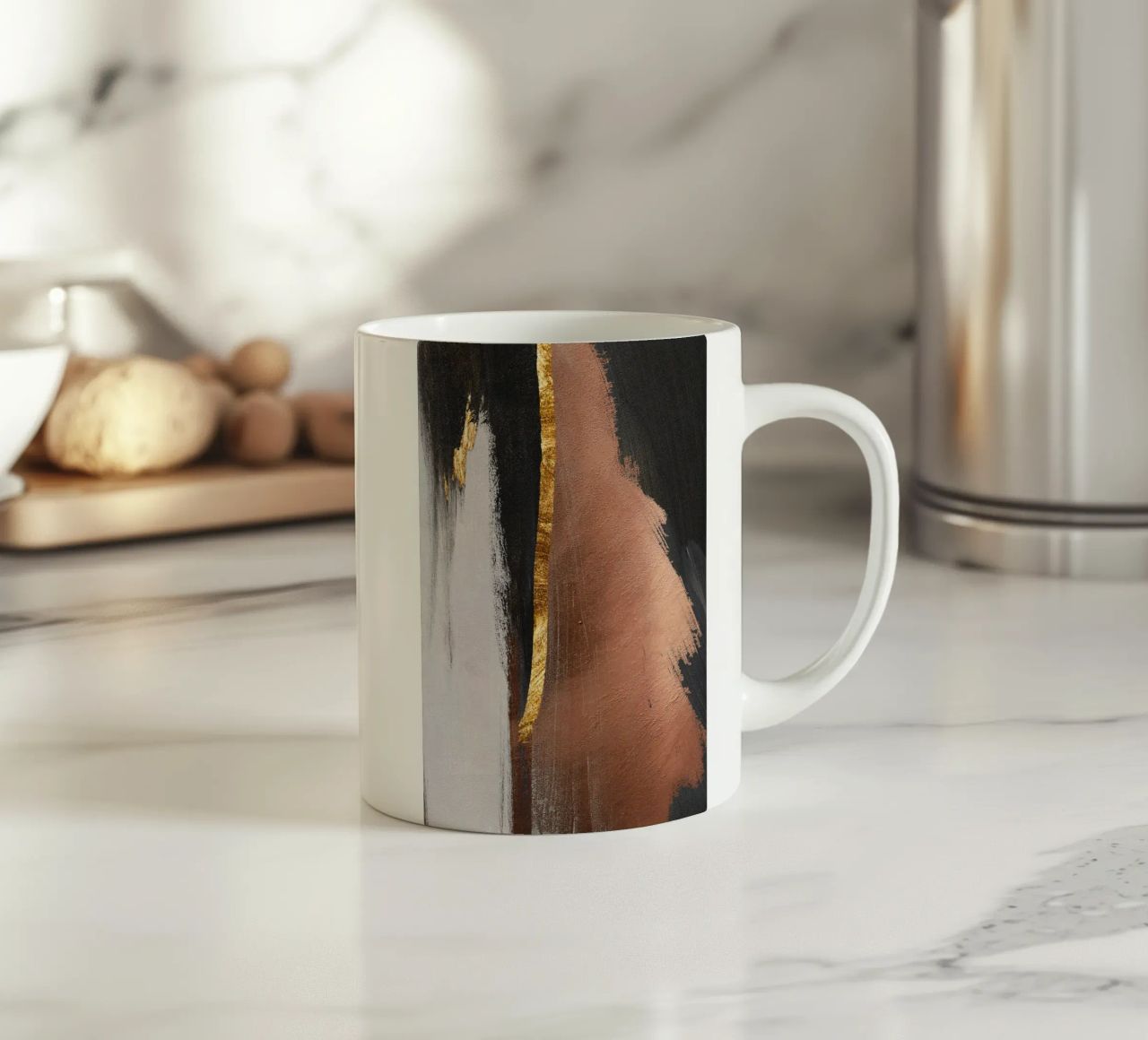 abstract art red and black tazza in ceramica da ramosashop