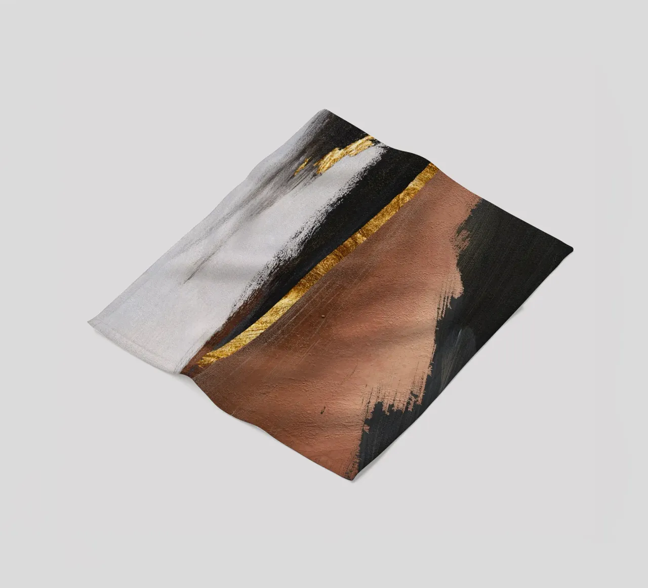 abstract art red and black coperta in pile da ramosashop