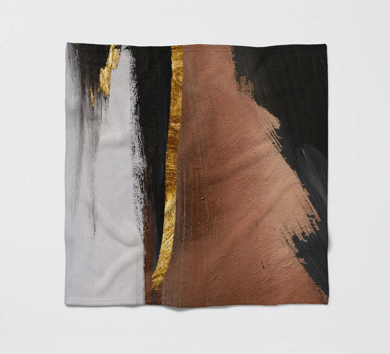 abstract art red and black coperta in pile da ramosashop