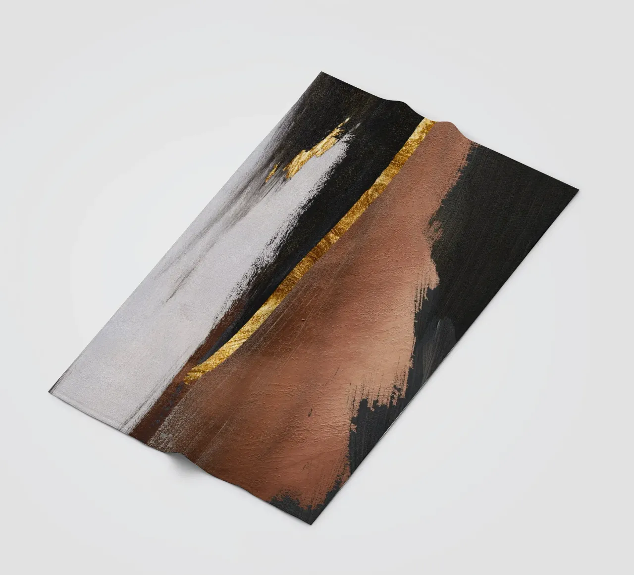 abstract art red and black coperta in pile da ramosashop
