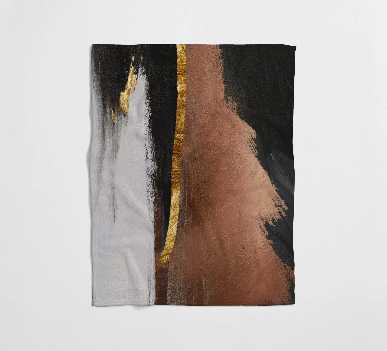 abstract art red and black coperta in pile da ramosashop