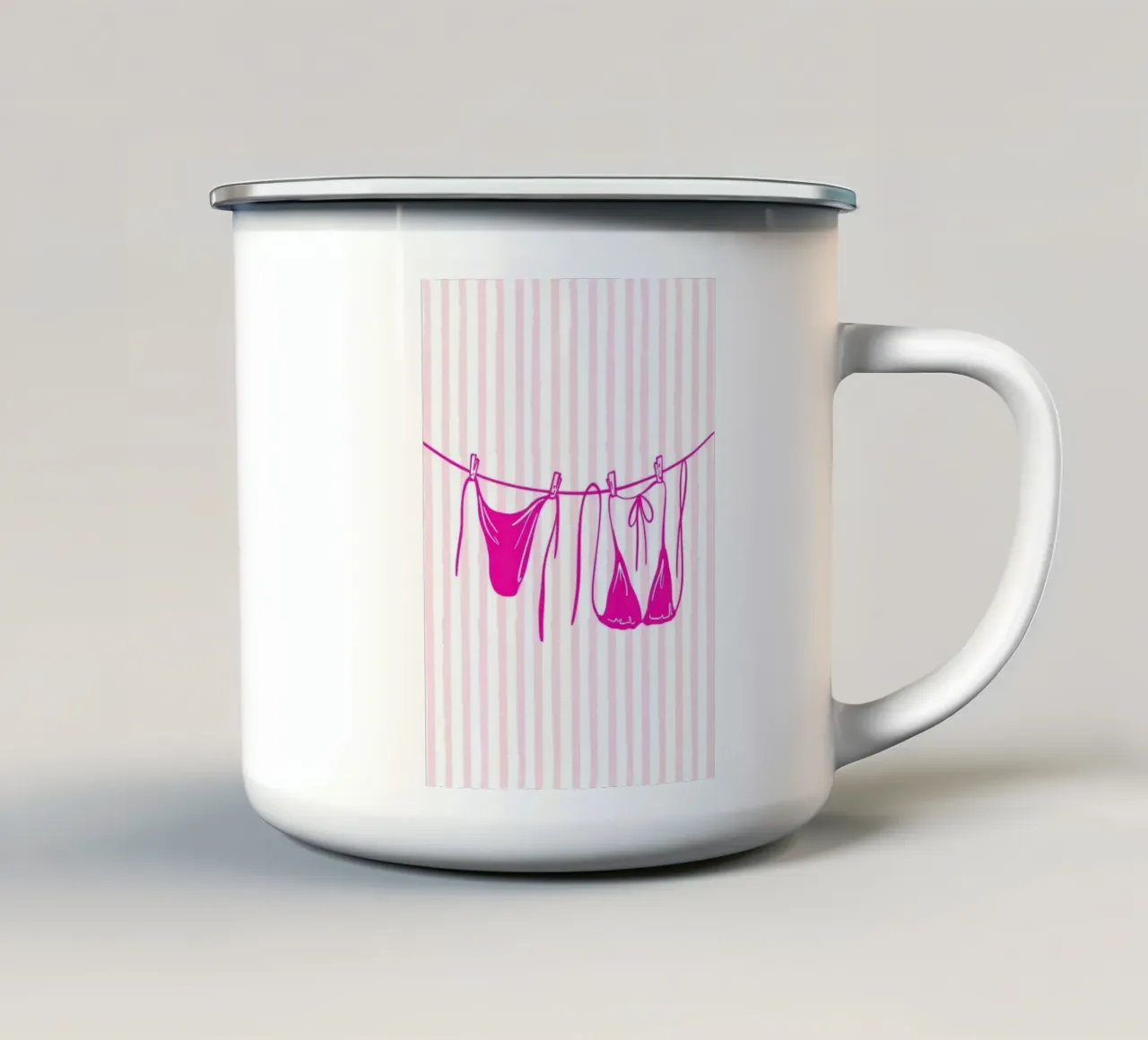 Sommerwäsche tazza in smalto da DigiWunderwerk