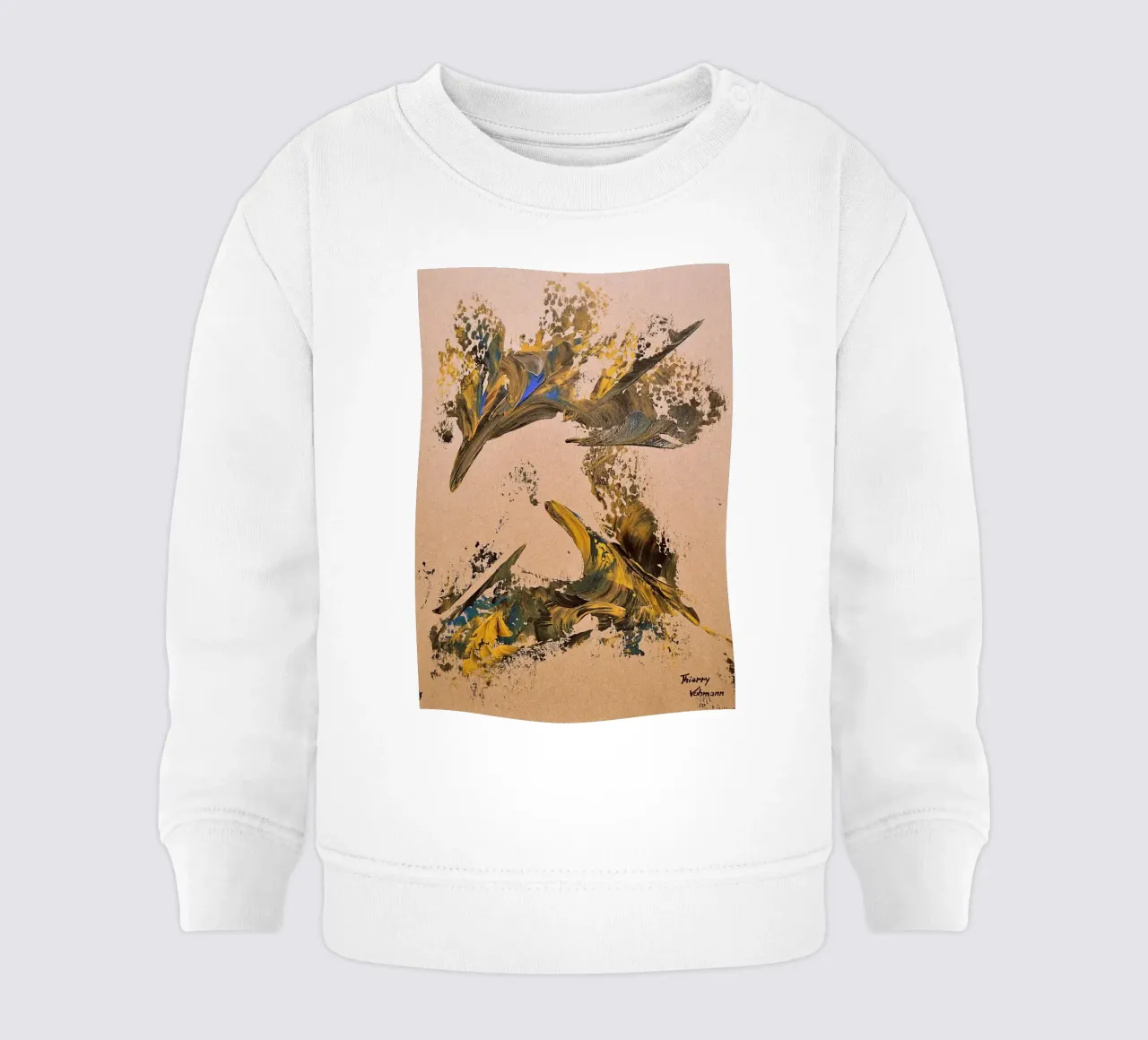 MESSAGE FROM THE HEART 24 Baby Sweatshirt von Thierry Vobmann Abstract painting