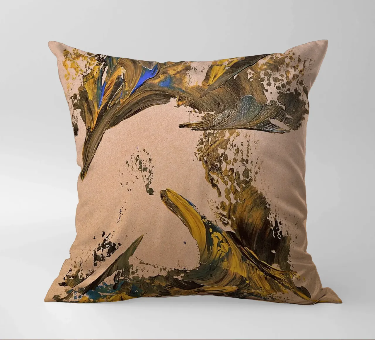 MESSAGE FROM THE HEART 24 cuscino da Thierry Vobmann Abstract painting