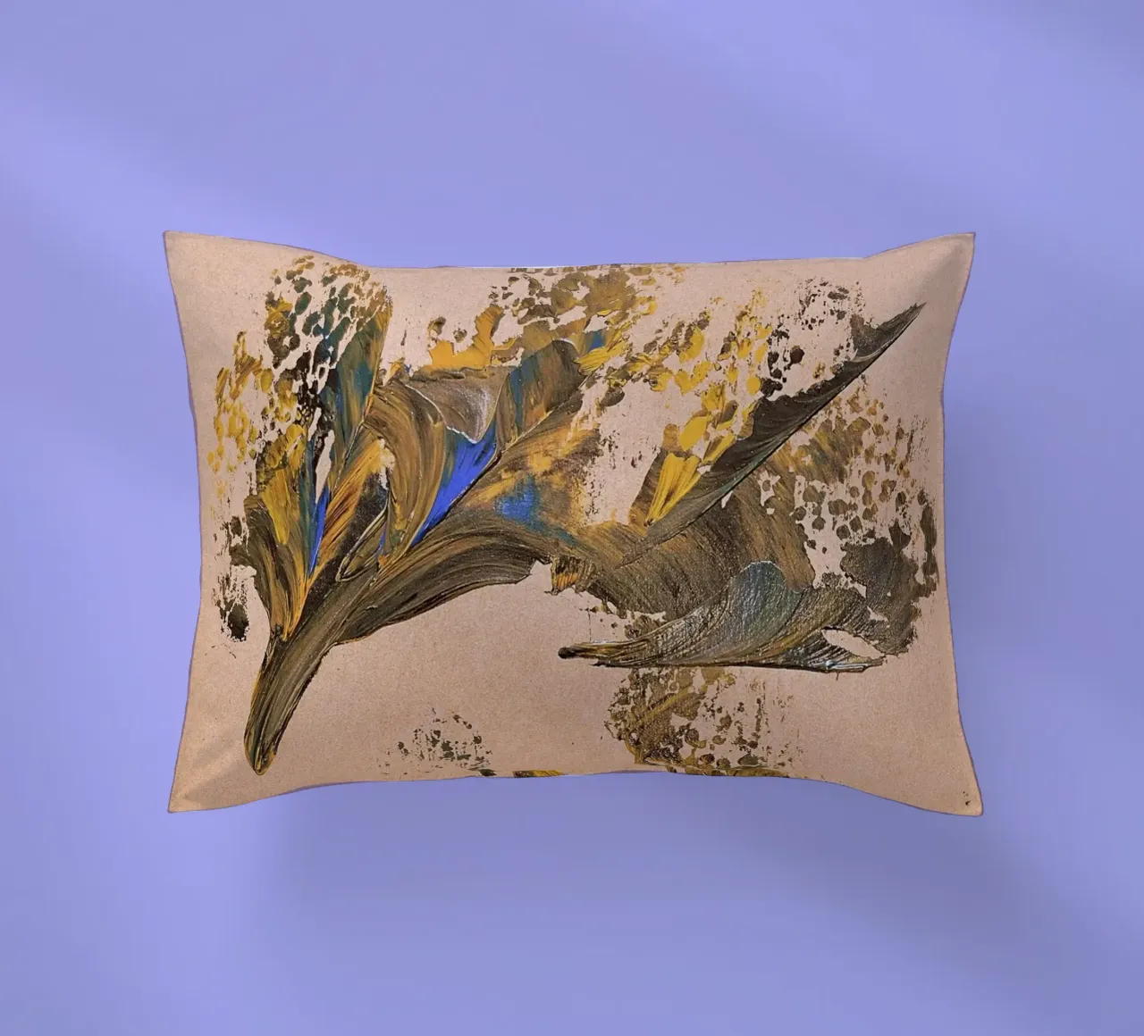 MESSAGE FROM THE HEART 24 cuscino da Thierry Vobmann Abstract painting