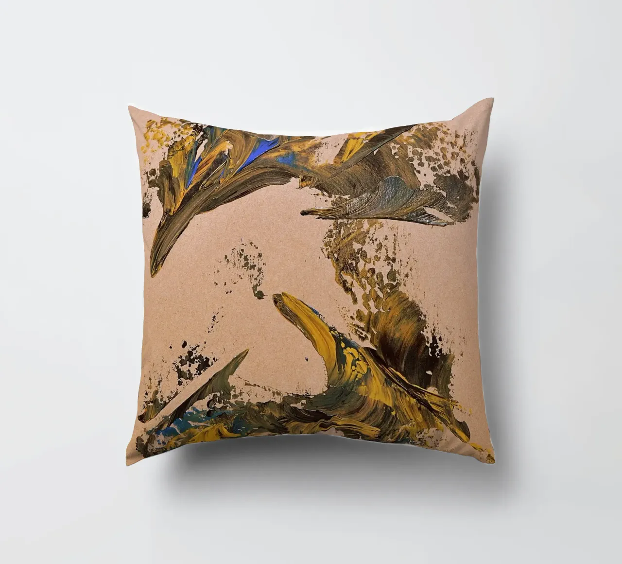 MESSAGE FROM THE HEART 24 cuscino da Thierry Vobmann Abstract painting