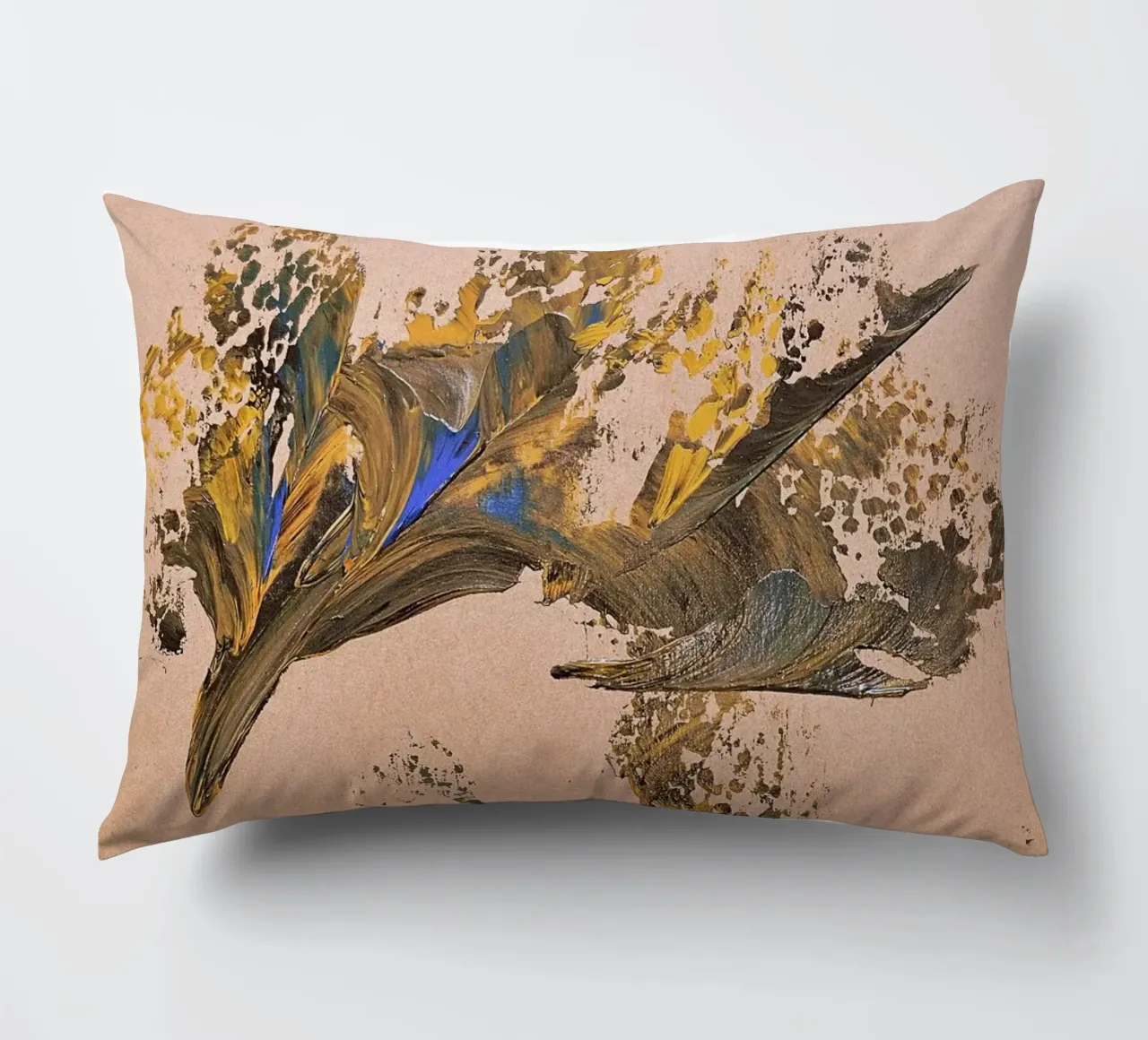 MESSAGE FROM THE HEART 24 cuscino da Thierry Vobmann Abstract painting