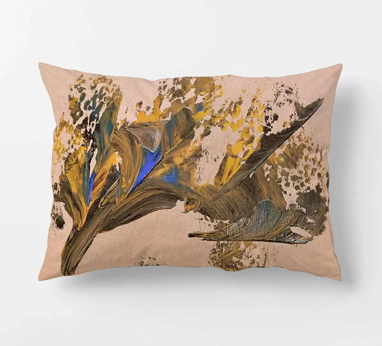 MESSAGE FROM THE HEART 24 cuscino da Thierry Vobmann Abstract painting