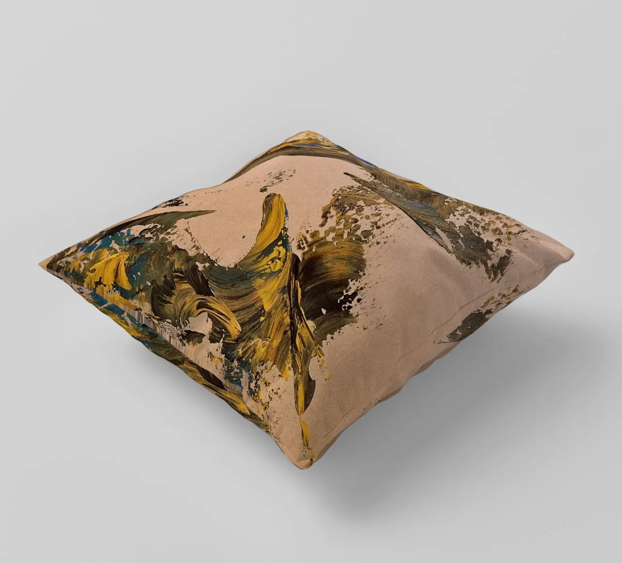 MESSAGE FROM THE HEART 24 cuscino da Thierry Vobmann Abstract painting