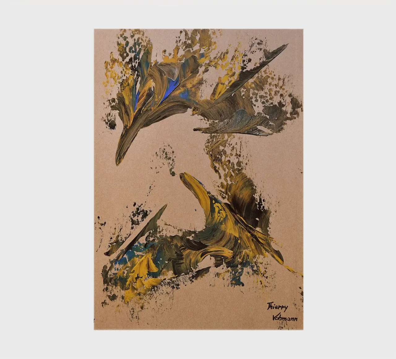 MESSAGE FROM THE HEART 24 carnet de notes de Thierry Vobmann Abstract painting