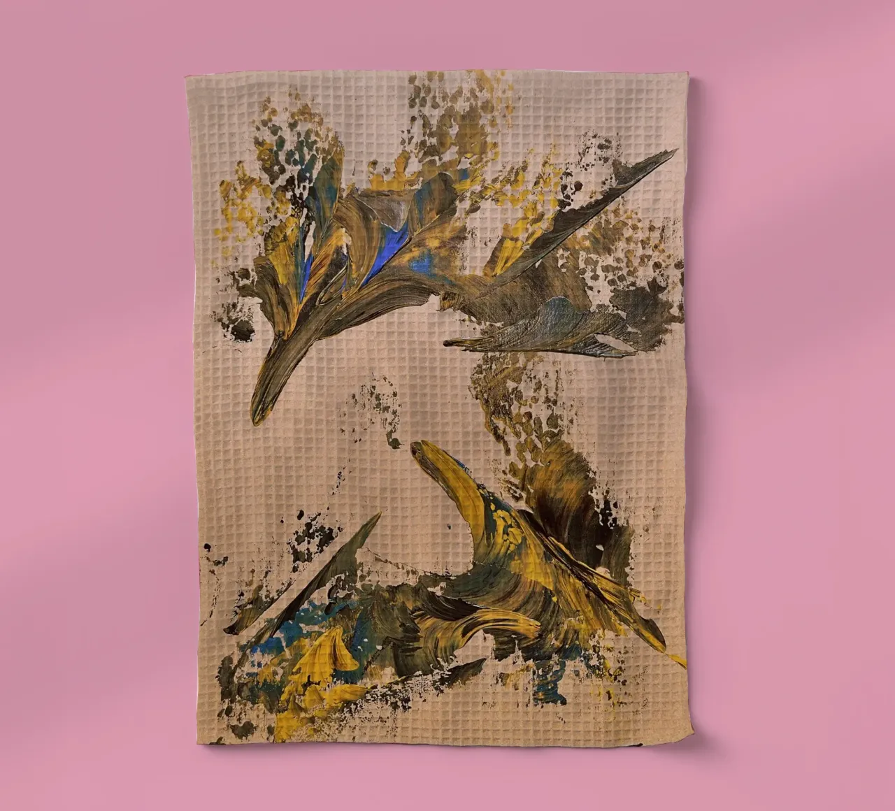 MESSAGE FROM THE HEART 24 canovaccio da cucina da Thierry Vobmann Abstract painting