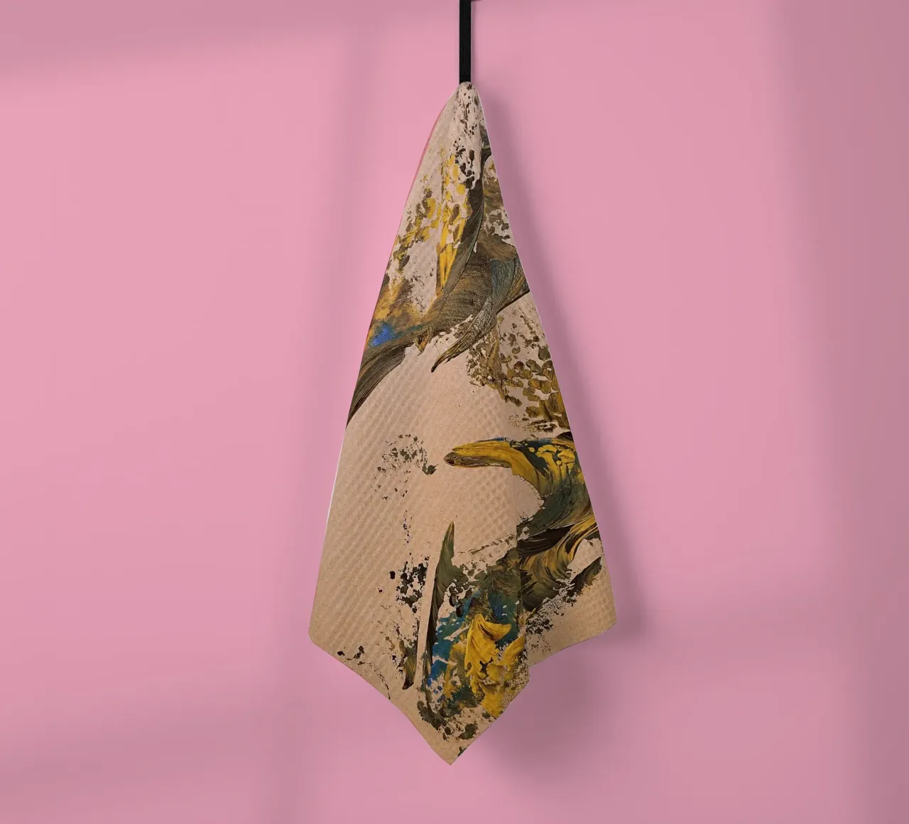 MESSAGE FROM THE HEART 24 canovaccio da cucina da Thierry Vobmann Abstract painting