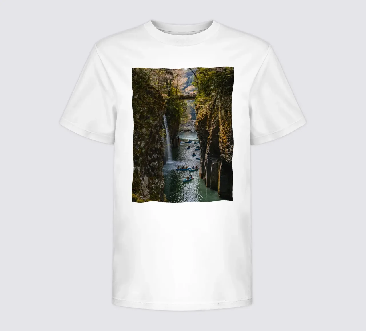 Takachiho Gorge - Kyushu, Japan kids t-shirt by Marcel Bisig
