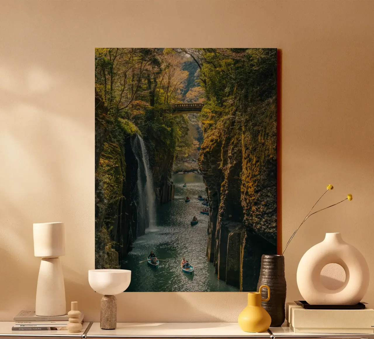 Gola di Takachiho - Kyushu, Giappone tela con Cornice a cassetta da Marcel Bisig
