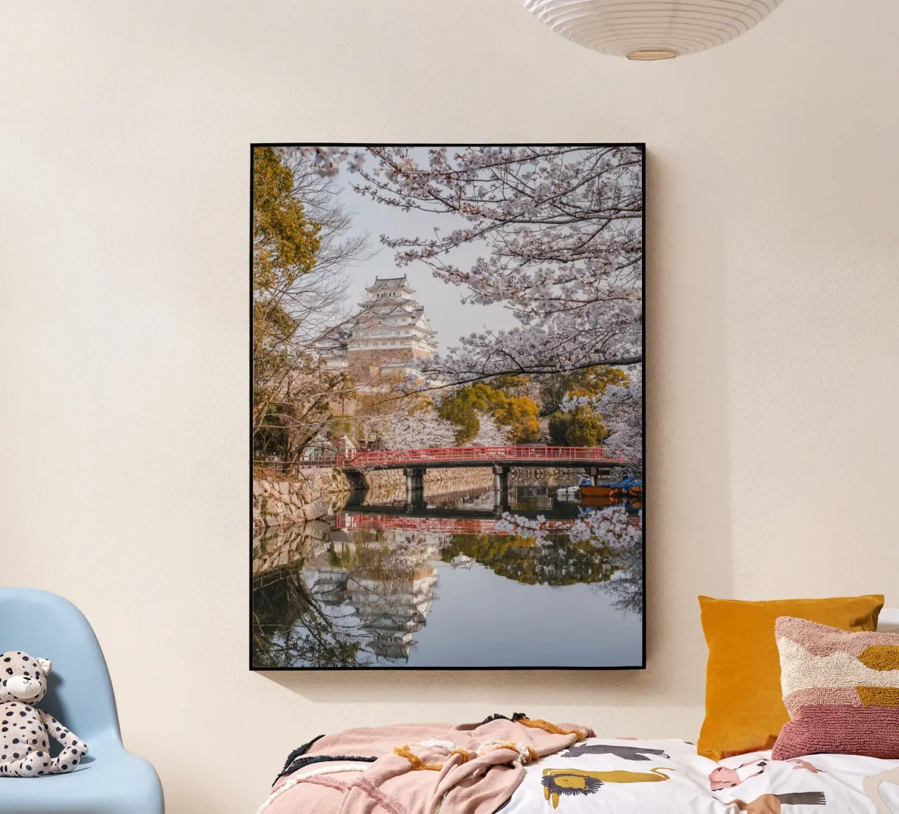 Himeji Castle Cherry Blossoms, Japan acrylic glass by Marcel Bisig