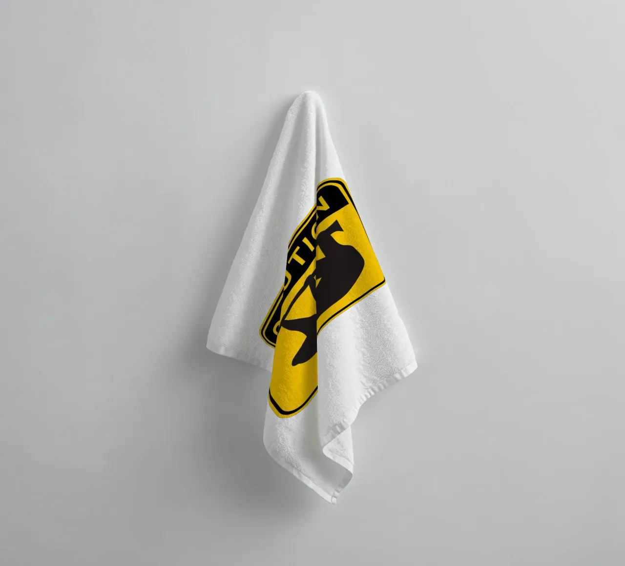 Attention sloth watch out towel by SlothStella