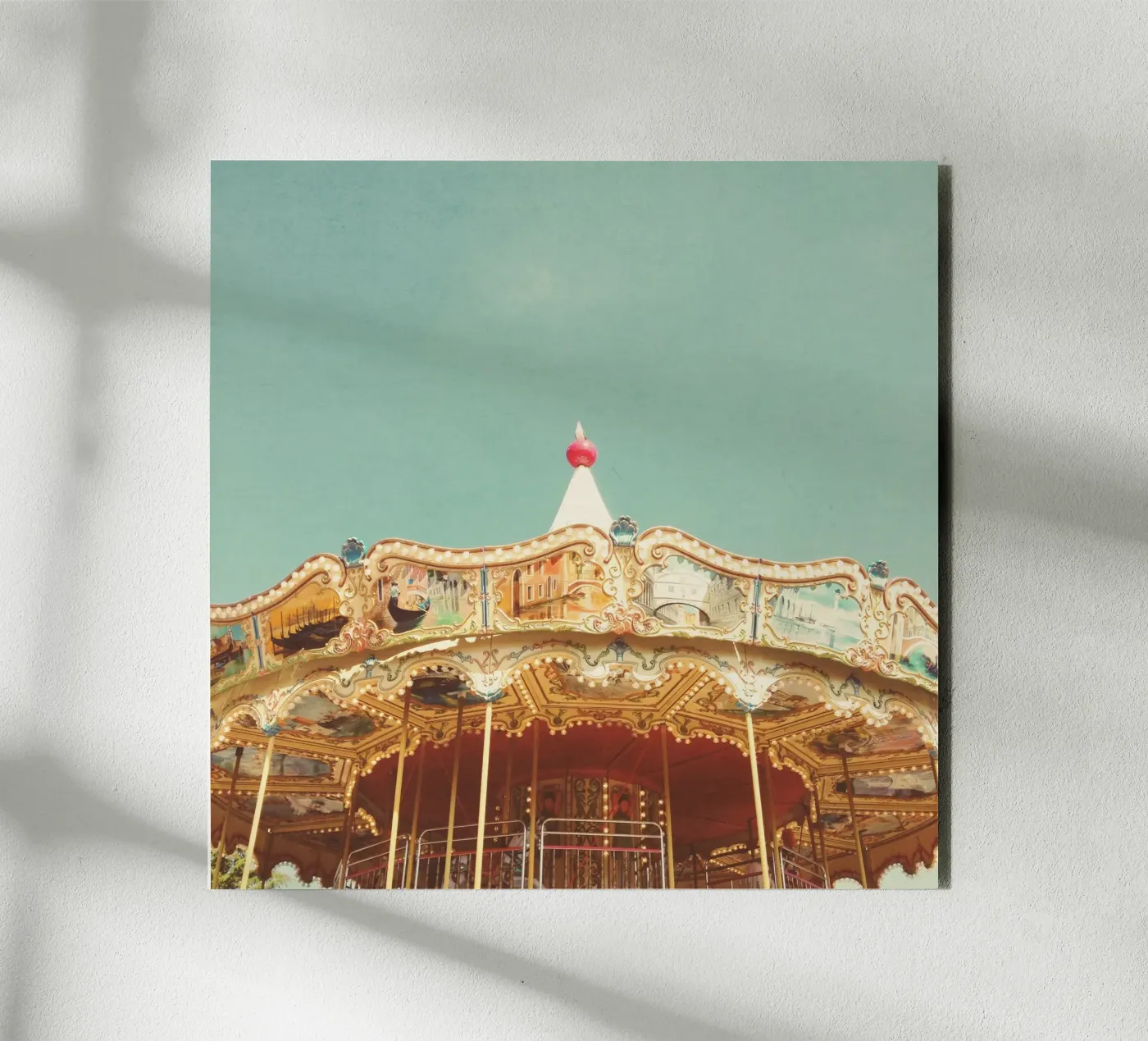 Carousel Lights forex plate by Cassia Beck Photography