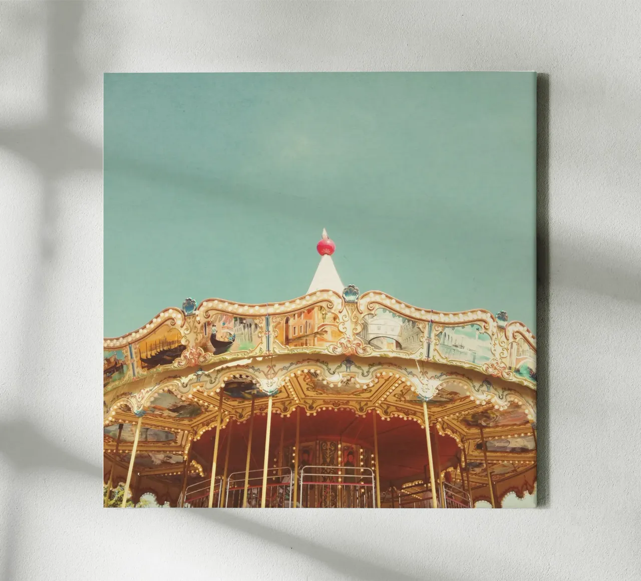 Carousel Lights canvas by Cassia Beck Photography