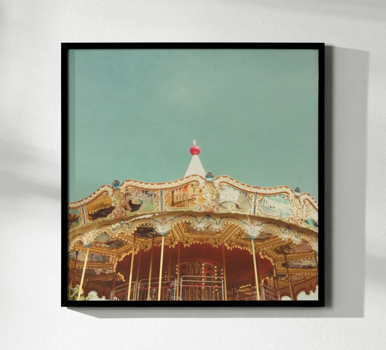 Carousel Lights poster by Cassia Beck Photography