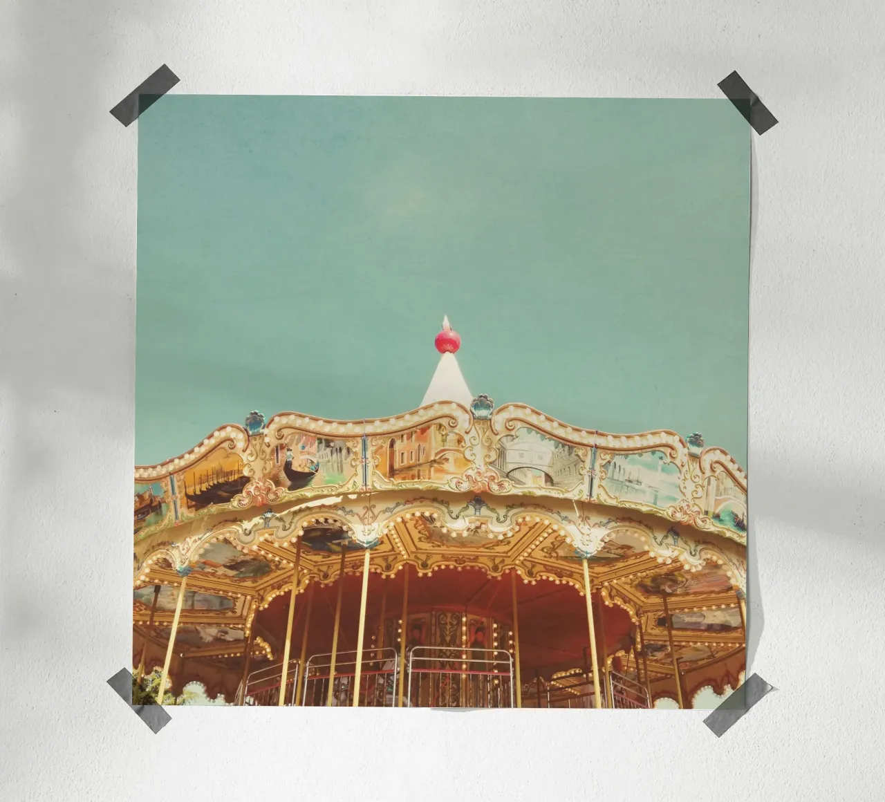 Carousel Lights poster by Cassia Beck Photography