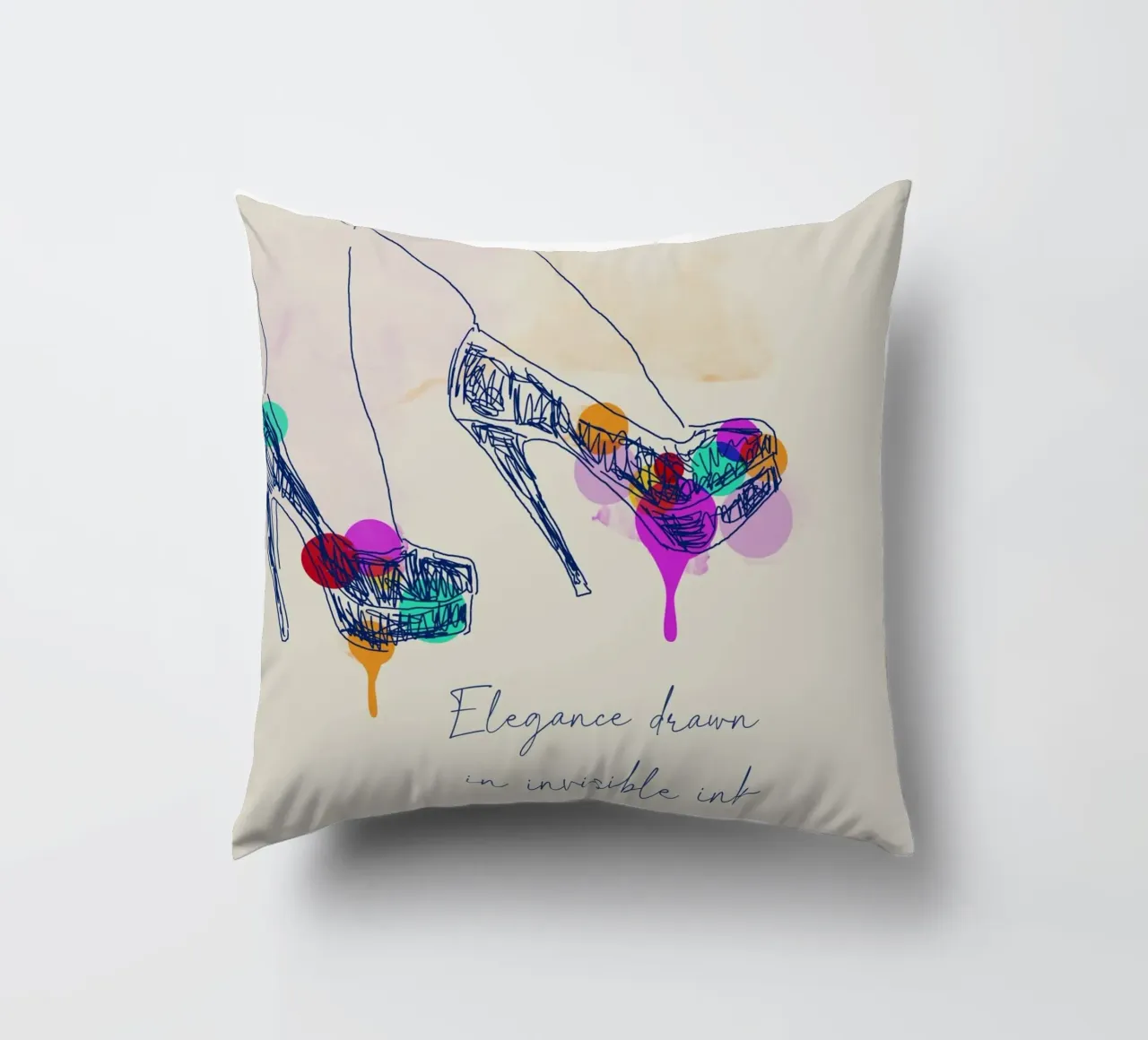 Sketch of Style cuscino da Indigo Rain