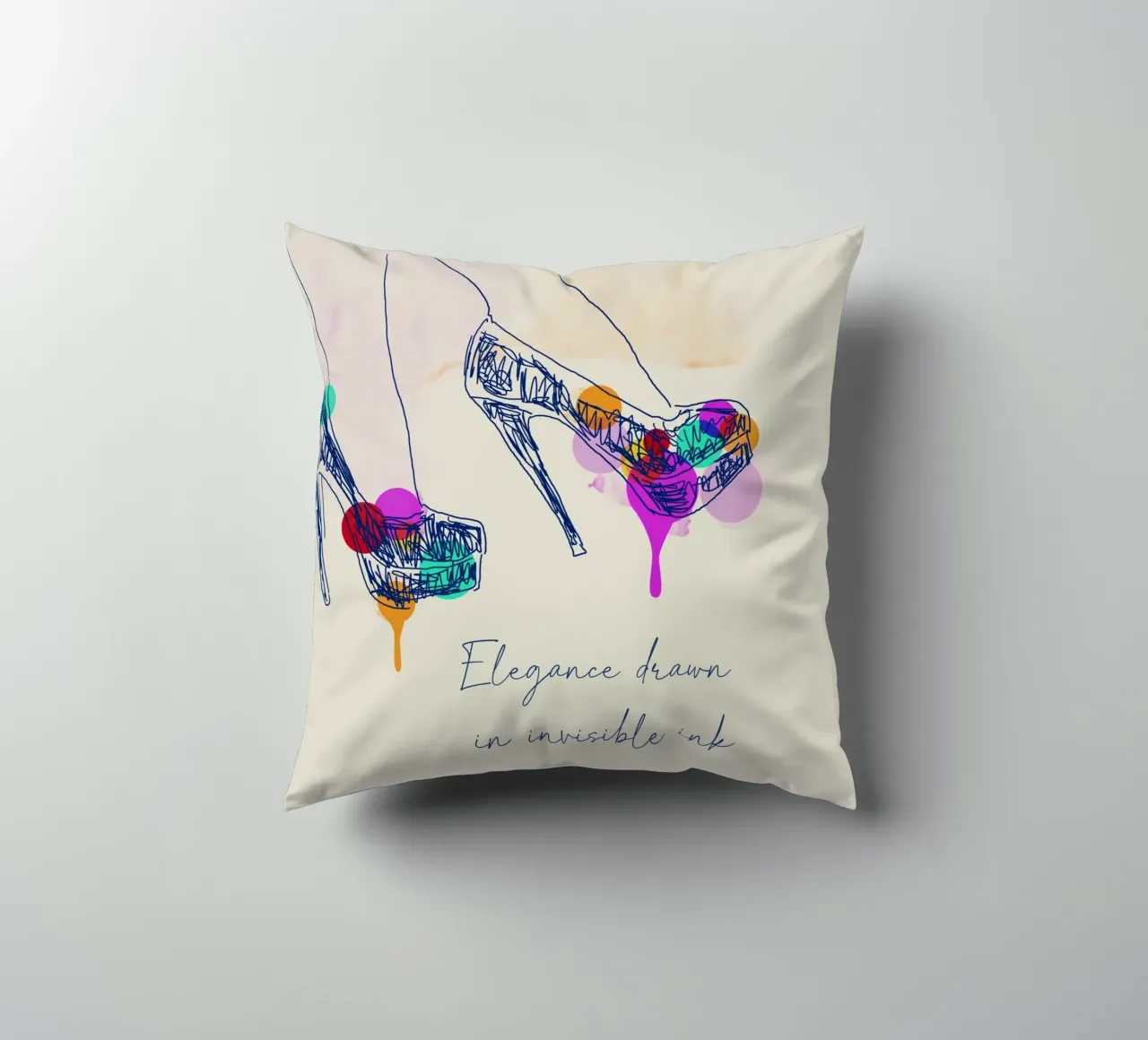 Sketch of Style cuscino da Indigo Rain