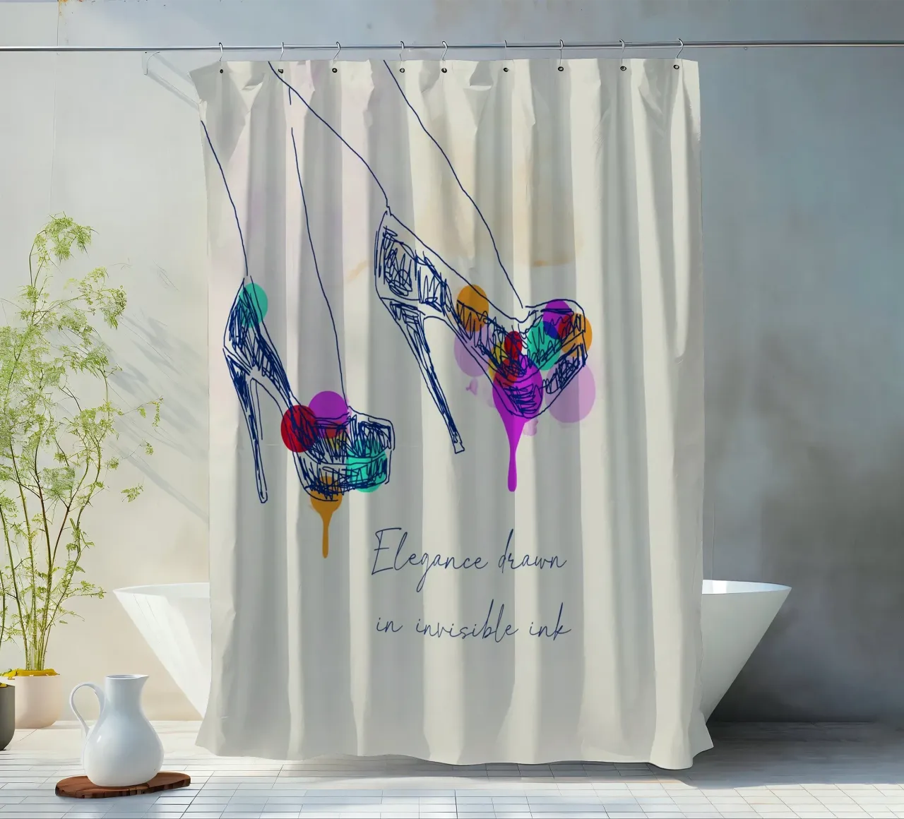 Sketch of Style tenda da doccia da Indigo Rain