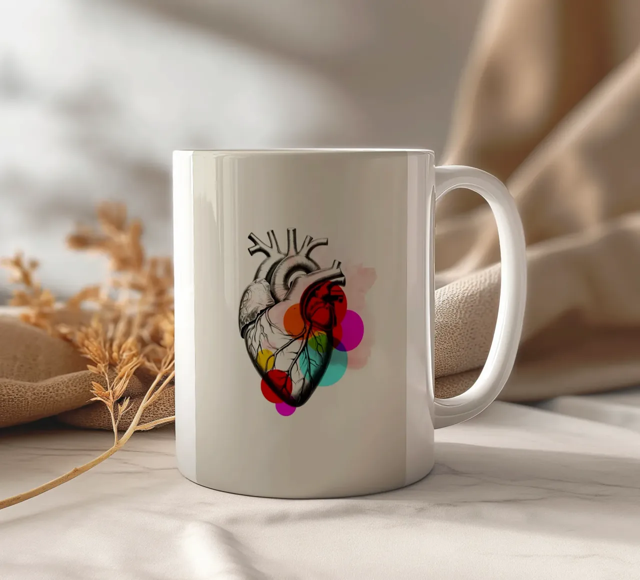 Heartbeat in Color tazza in ceramica da Indigo Rain