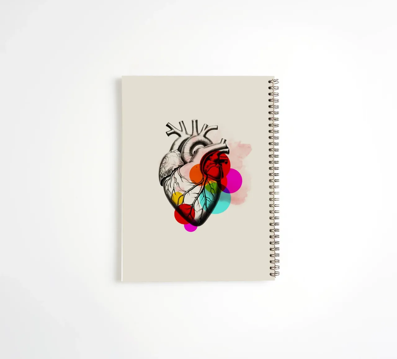 Heartbeat in Color spiral notebook by Indigo Rain