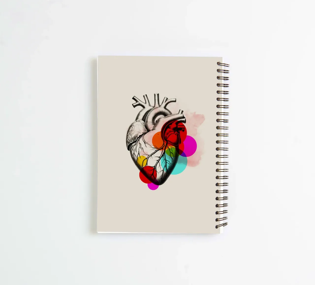 Heartbeat in Color spiral notebook by Indigo Rain