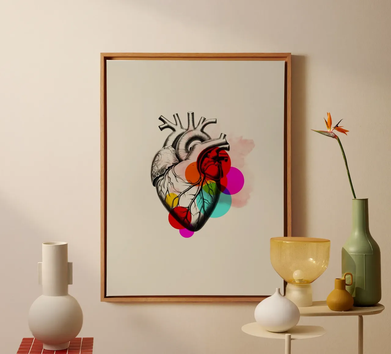 Heartbeat in Color canvas by Indigo Rain