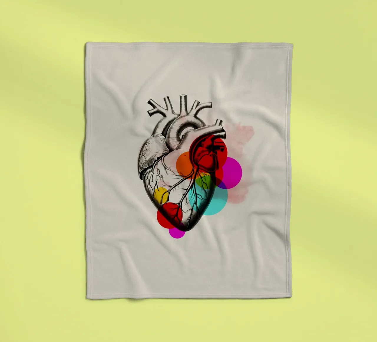 Heartbeat in Color coperta in pile da Indigo Rain