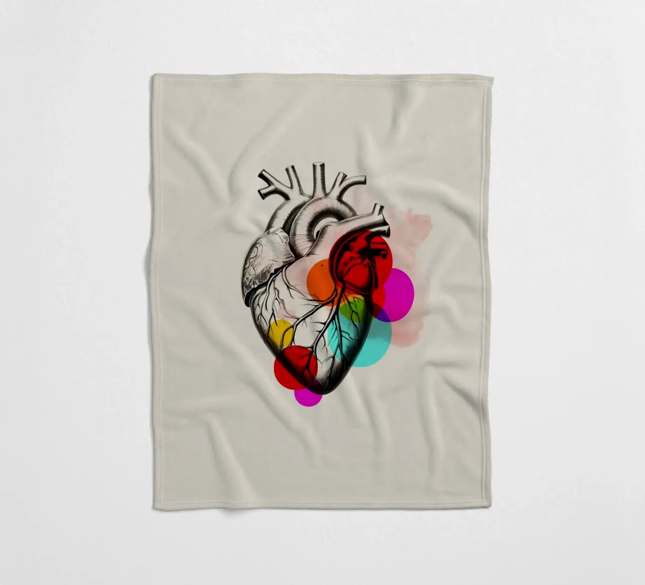 Heartbeat in Color coperta in pile da Indigo Rain