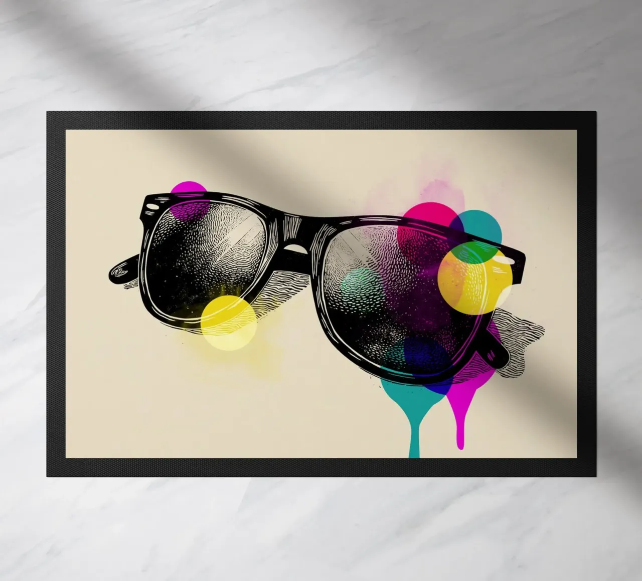 Retro Vision doormat by Indigo Rain