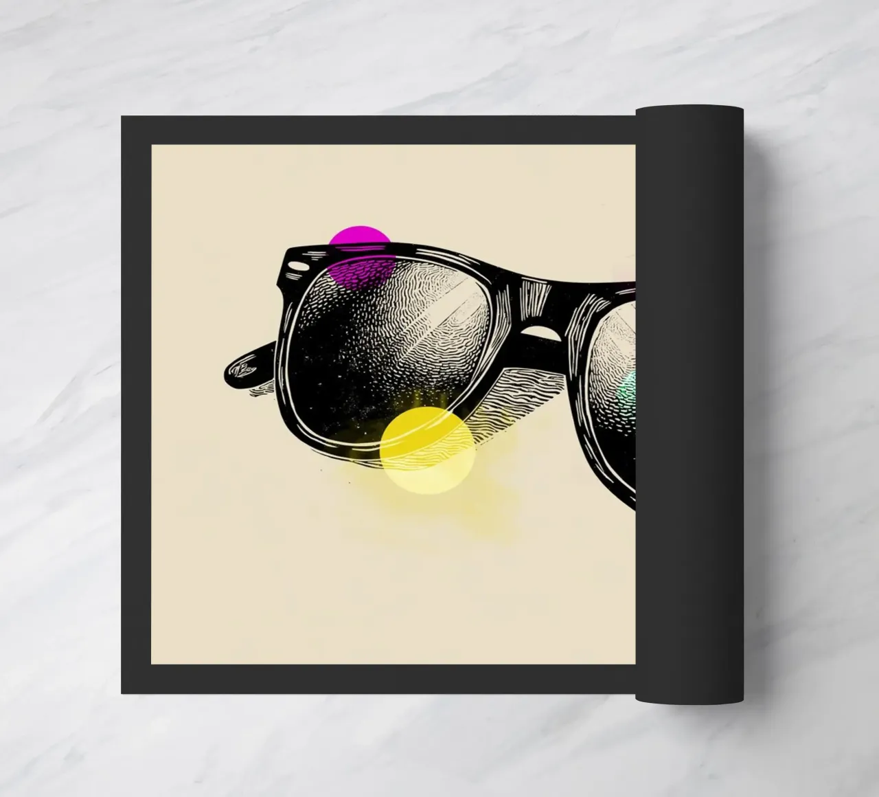 Retro Vision doormat by Indigo Rain